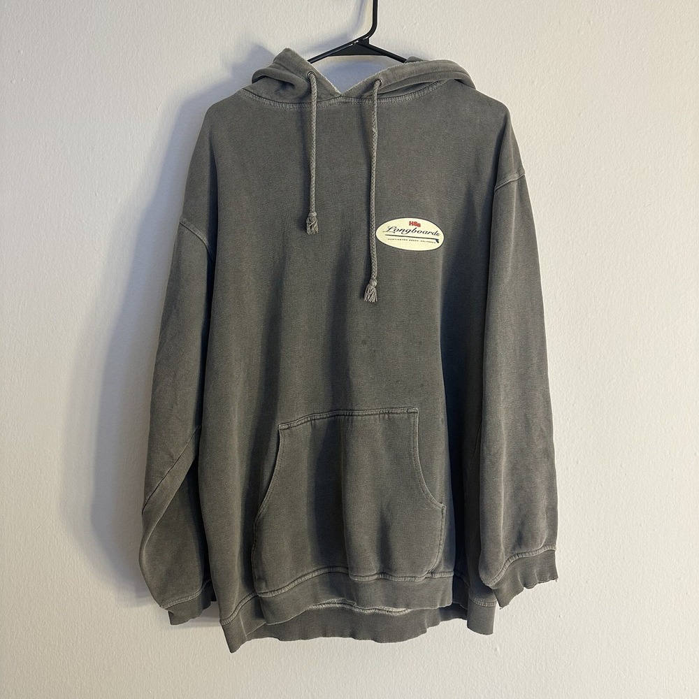 Vintage‎ Y2K HSS Huntington Sport And Surf Double Sided Hoodie L Longboarding